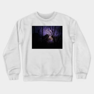 Thunder in a purple sky Crewneck Sweatshirt